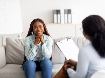 Client engaging in whole person therapy during supportive counseling session