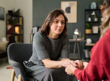 Therapy session addressing high functioning anxiety in supportive counseling setting